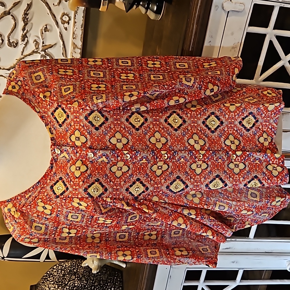 Dolman Sleeve Button Down